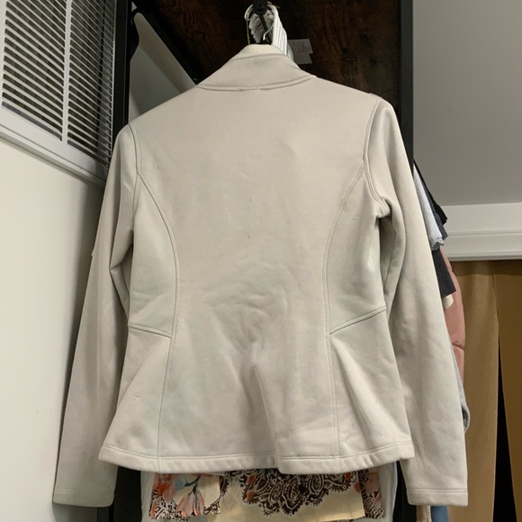 White Fleece Wind Breaker North Face - Picture 3 of 7